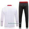 Sudadera De Entrenamiento Trajes CR Flamengo Cremallera De Cuarto 2021/22 Blanca - Hombre